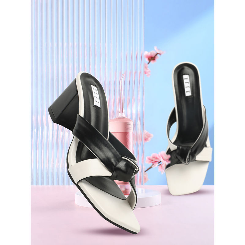 ELLE White Women Slip On Sandals (EURO 40)