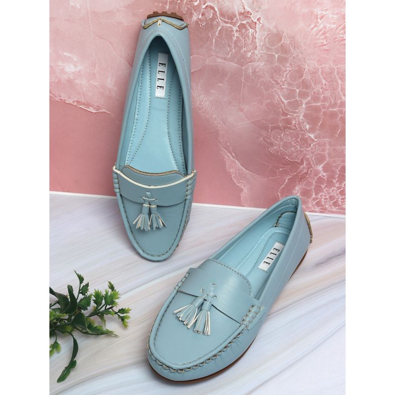 ELLE Blue Women Slip On Loafers (EURO 37)