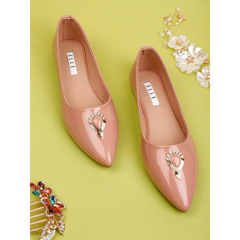 ELLE Peach Women Slip On Ballerinas (EURO 36)