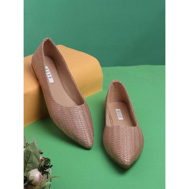 ELLE Peach Women Slip On Ballerinas (EURO 36)