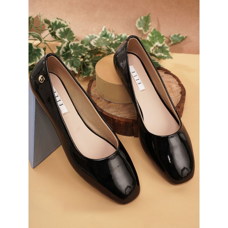 ELLE Black Women Slip On Ballerinas (EURO 36)