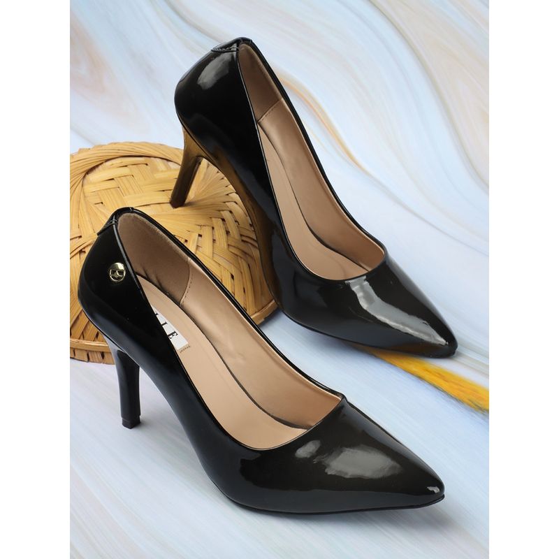 ELLE Black Women Slip On Pumps (EURO 36)