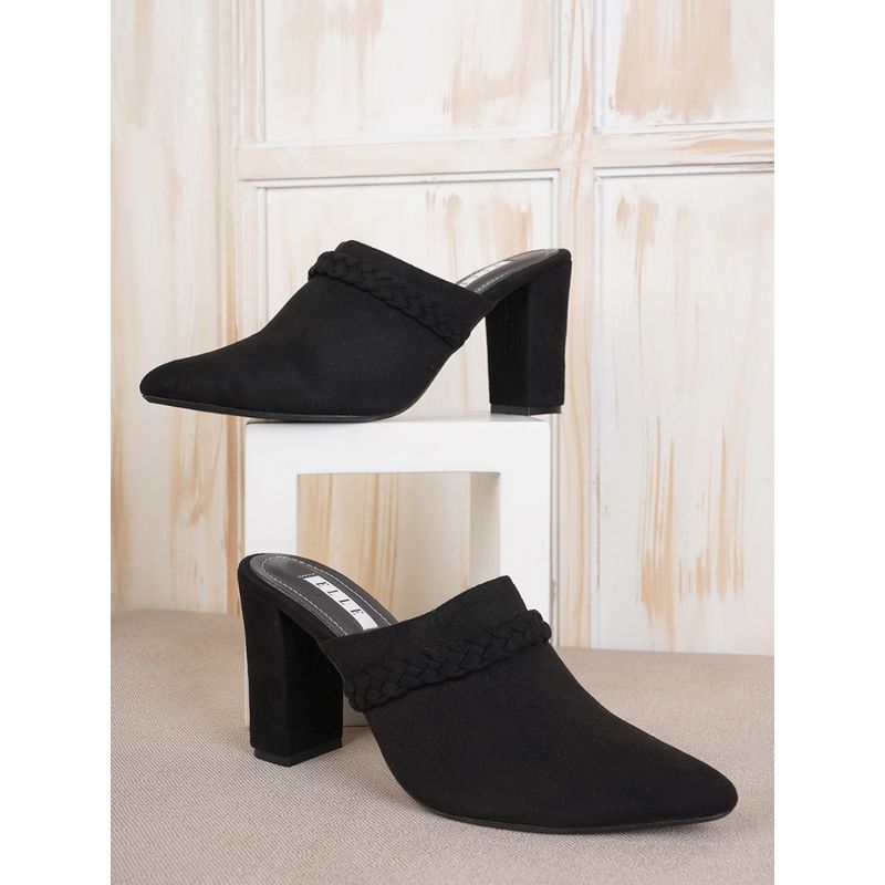 ELLE Black Women Slip On Mules (EURO 41)
