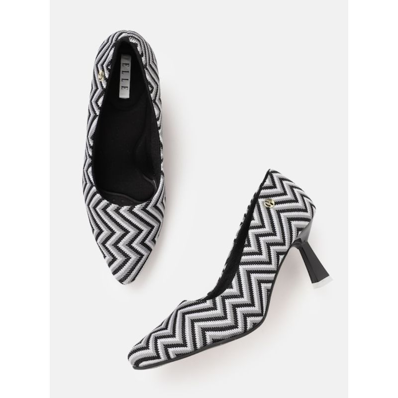 ELLE Black Women Slip On Pumps (EURO 41)