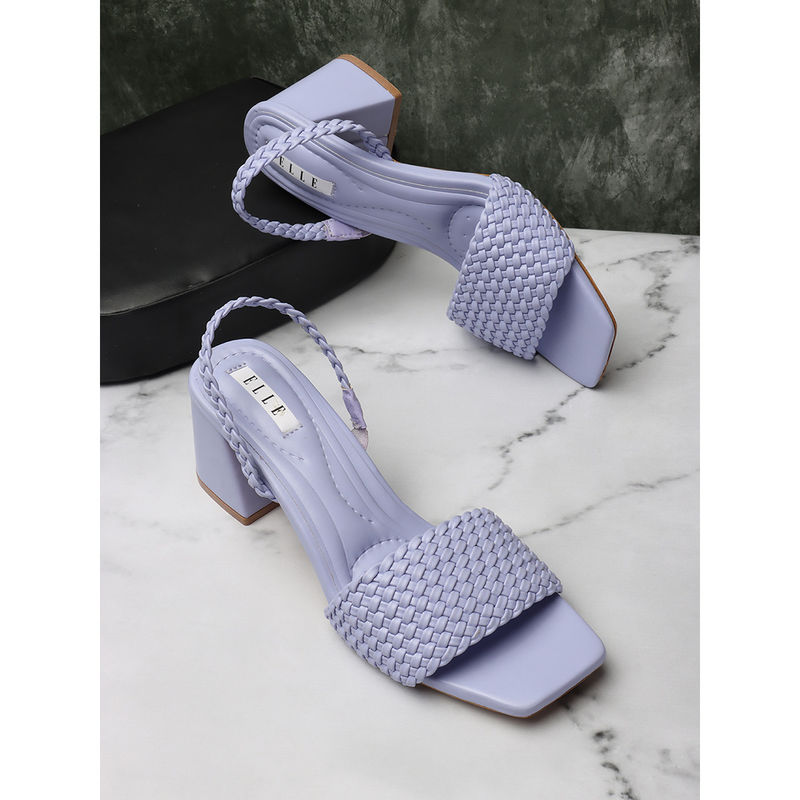 ELLE Purple Women Slip On Sandals (EURO 38)