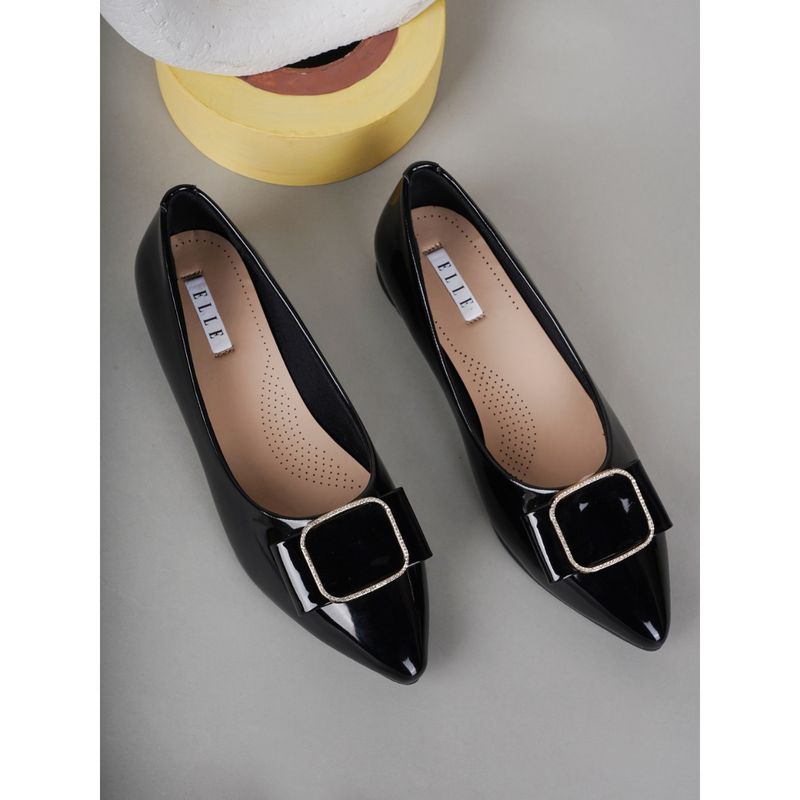 ELLE Black Women Slip On Ballerinas (EURO 41)