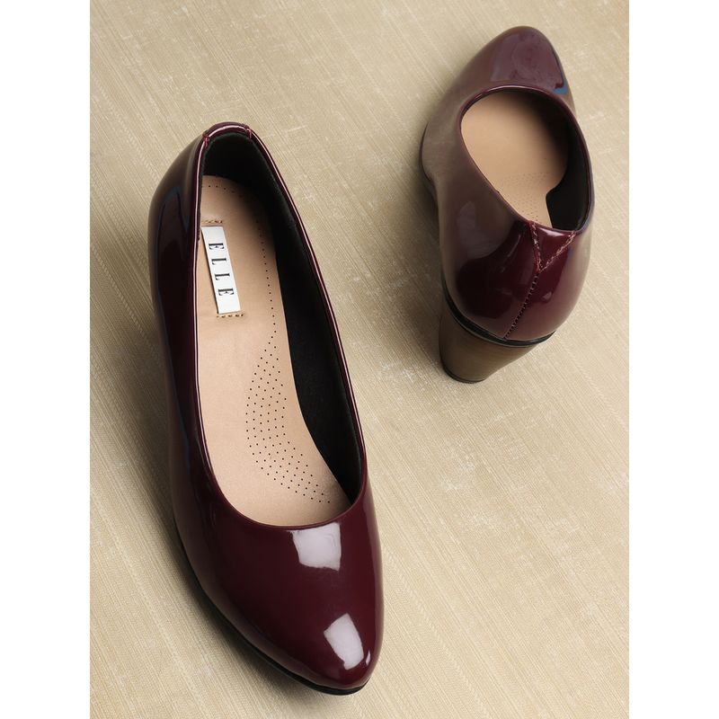 ELLE Wine Women Slip On Pumps (EURO 37)