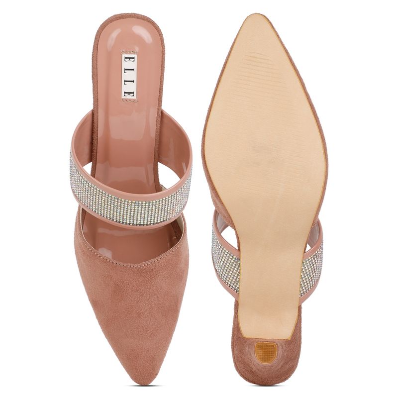 ELLE Peach Women Slip On Mules Buy ELLE Peach Women Slip On Mules