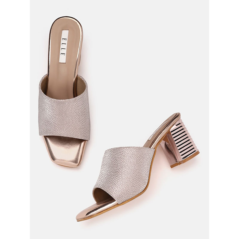 ELLE Pink Women Slip On Sandals (EURO 37)