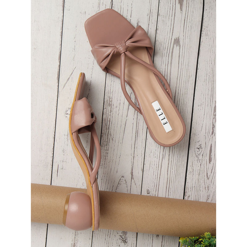 ELLE Pink Women Slip On Sandals (EURO 36)