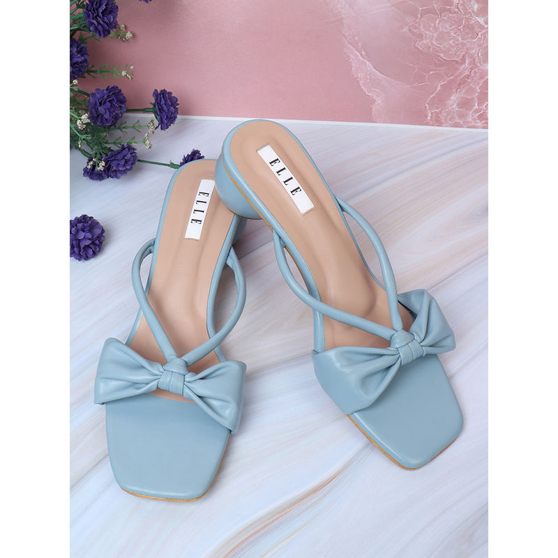 ELLE Blue Women Slip On Sandals (EURO 36)