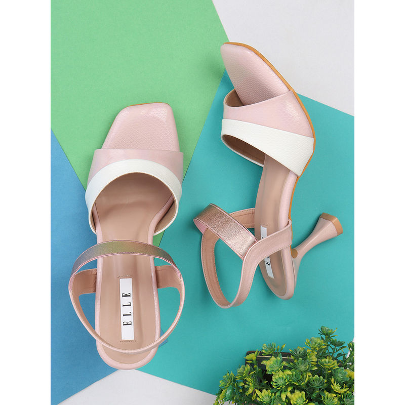ELLE Peach Women Slip On Sandals (EURO 37)