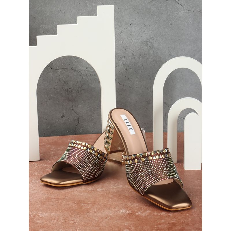 ELLE Copper Women Slip On Sandals (EURO 41)