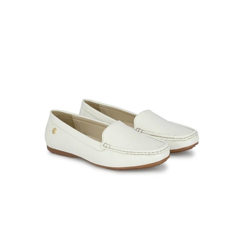 ELLE White Women Slip On Loafers (EURO 37)