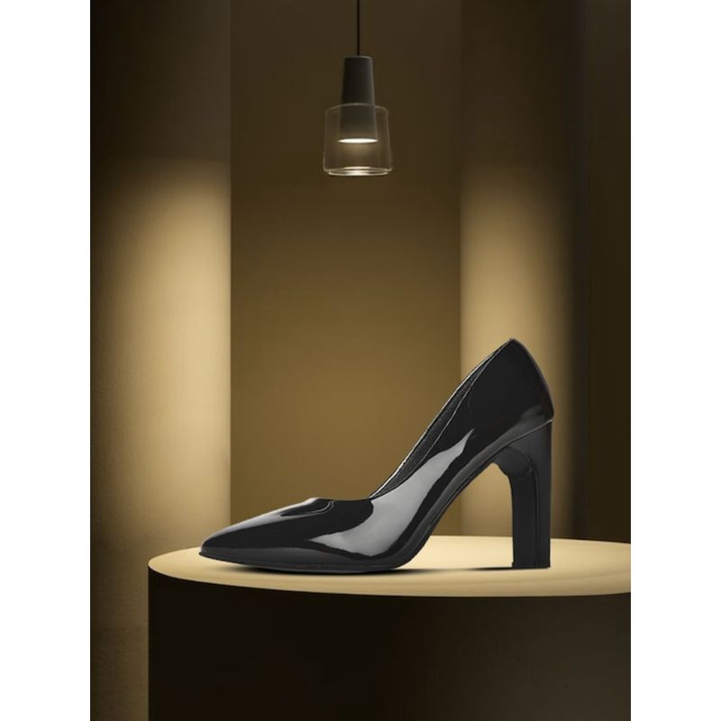 ELLE Black Women Slip On Pumps (EURO 40)