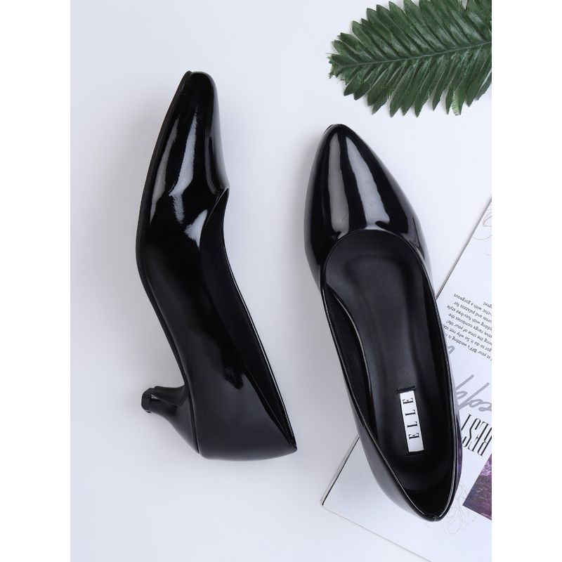 ELLE Black Women Slip On Pumps (EURO 36)