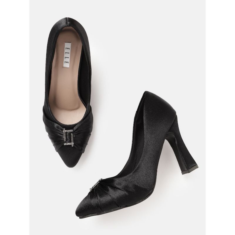 ELLE Black Women Slip On Pumps (EURO 40)