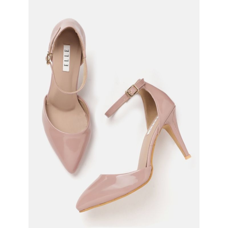 ELLE Peach Women Buckle Pumps (EURO 40)