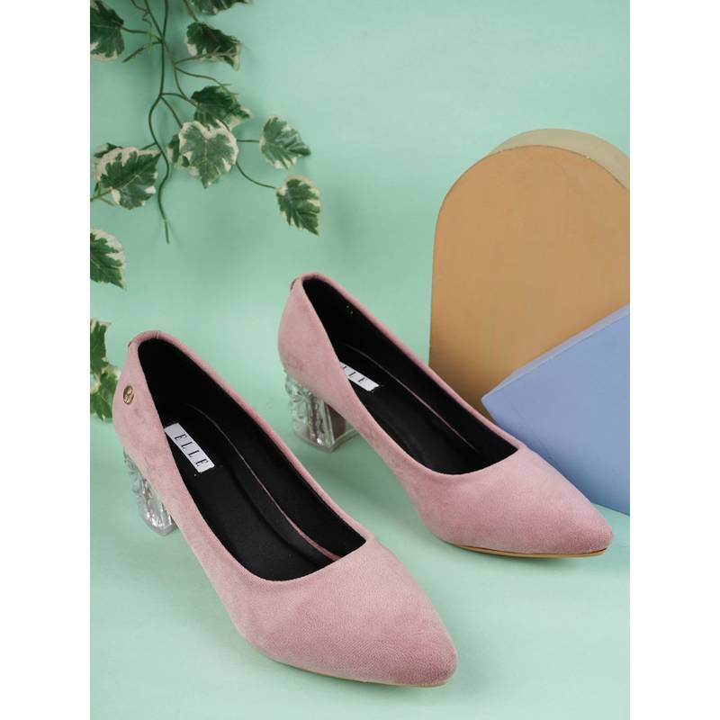 ELLE Pink Women Slip On Pumps (EURO 36)
