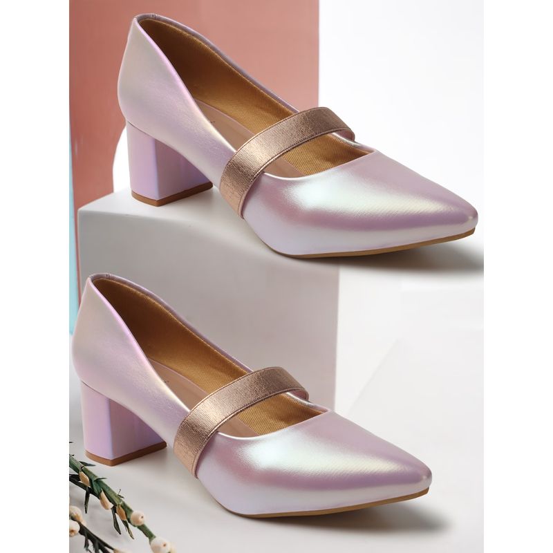 ELLE Magenta Pink Women Slip On Pumps (EURO 36)