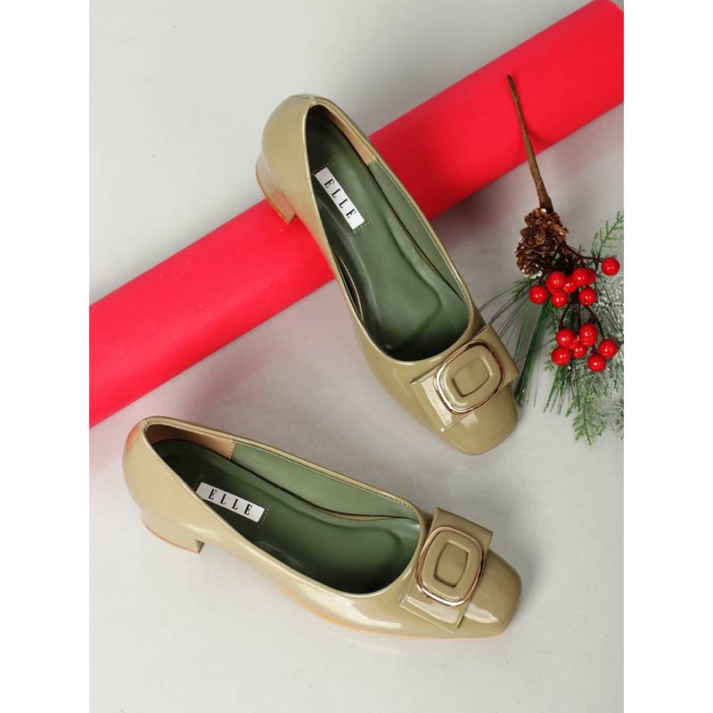 ELLE Olive Women Slip On Pumps (EURO 37)