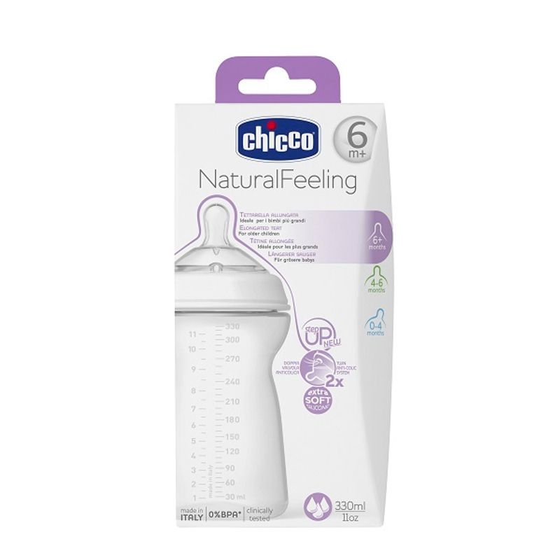chicco baby bottle 6m 