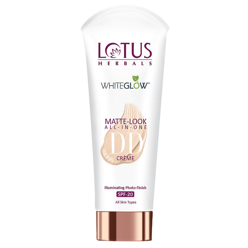 Lotus Herbals Whiteglow Matte Look All In One Dd Cream SPF 20 - Pink Beige
