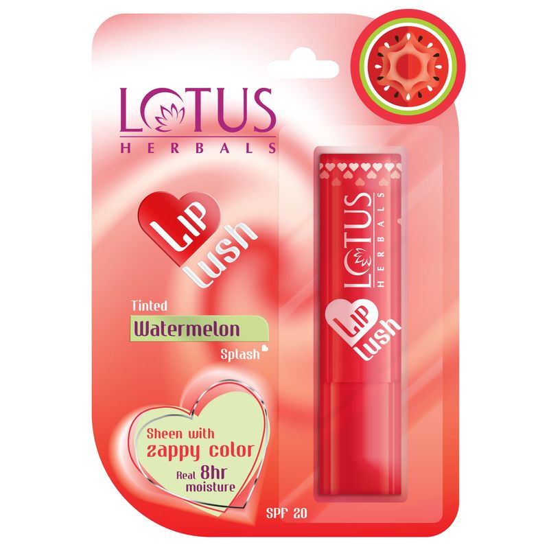 Lotus Herbals Lip Lush Tinted Lip Balm - Watermelon Splash