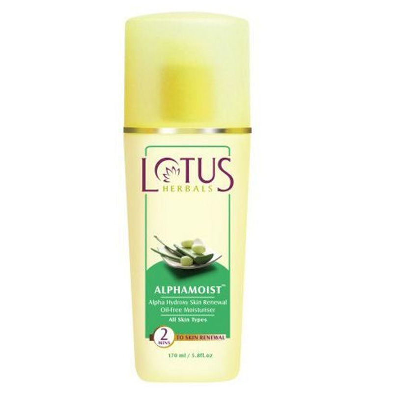 Lotus Herbal Alphamoist Alpha Hydroxy Skin Renewal Oilfree Moisturiser