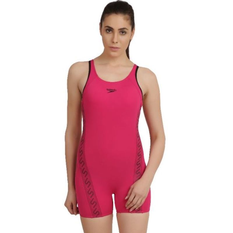 Speedo Female Swimwear Monogram Legsuit - Pink (36)