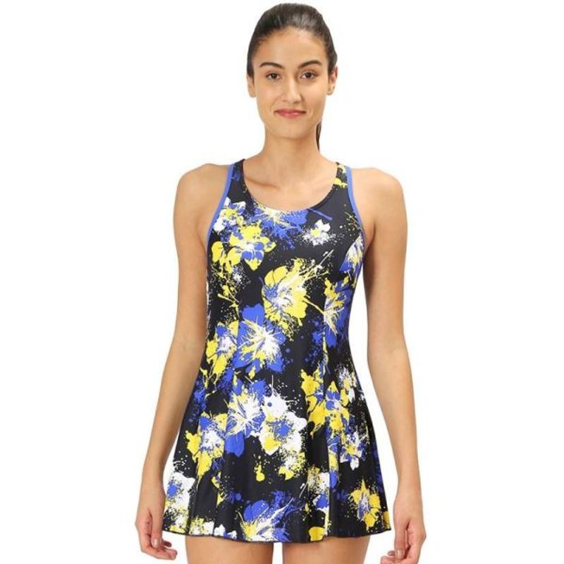 Buy Speedo Women's Endurance10 Racerback Swimdress With Boyleg- Navy ...