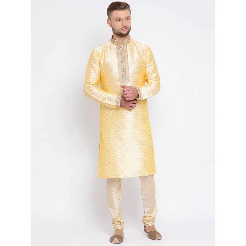 Sanwara Yellow Printed Kurta (Set of 2) (38)