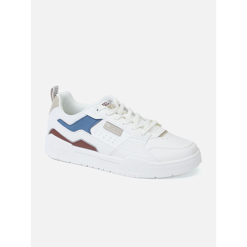Xtep Colourblock Skatebaording White Shoes for Men (EURO 44)