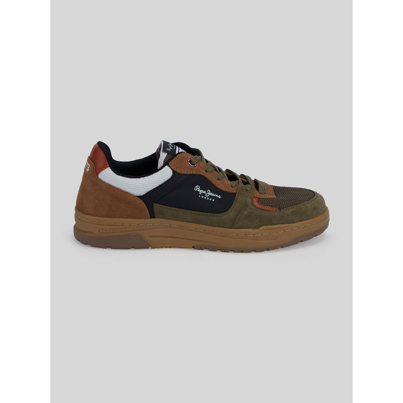 Pepe Jeans Green Retro Anti-Skid Cupsole Sneakers (EURO 40)