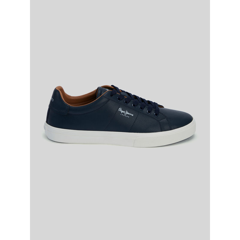 Pepe Jeans Navy Blue Low-Cut Anti-Skid Cupsole Sneakers (EURO 43)