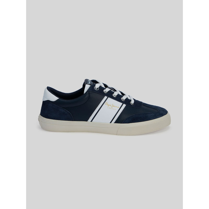 Pepe Jeans Navy Blue Low-Cut Anti-Skid Cupsole Sneakers (EURO 42)