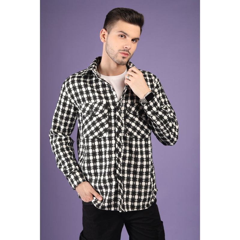 CHKOKKO Black Dlanxa Men Shacket (3XL)