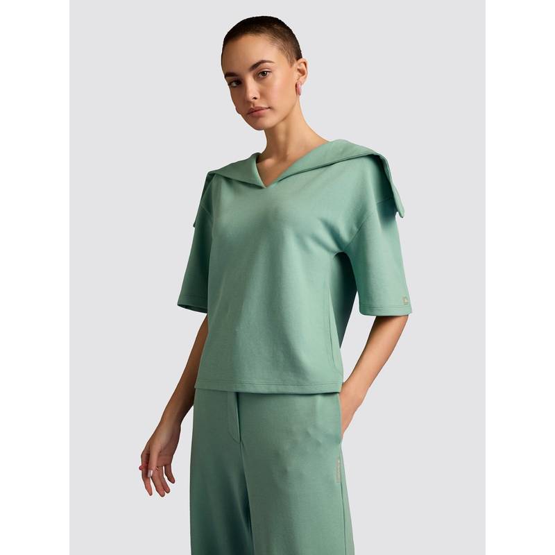 Muvazo Green Eclectic Enchantment Top (XS)