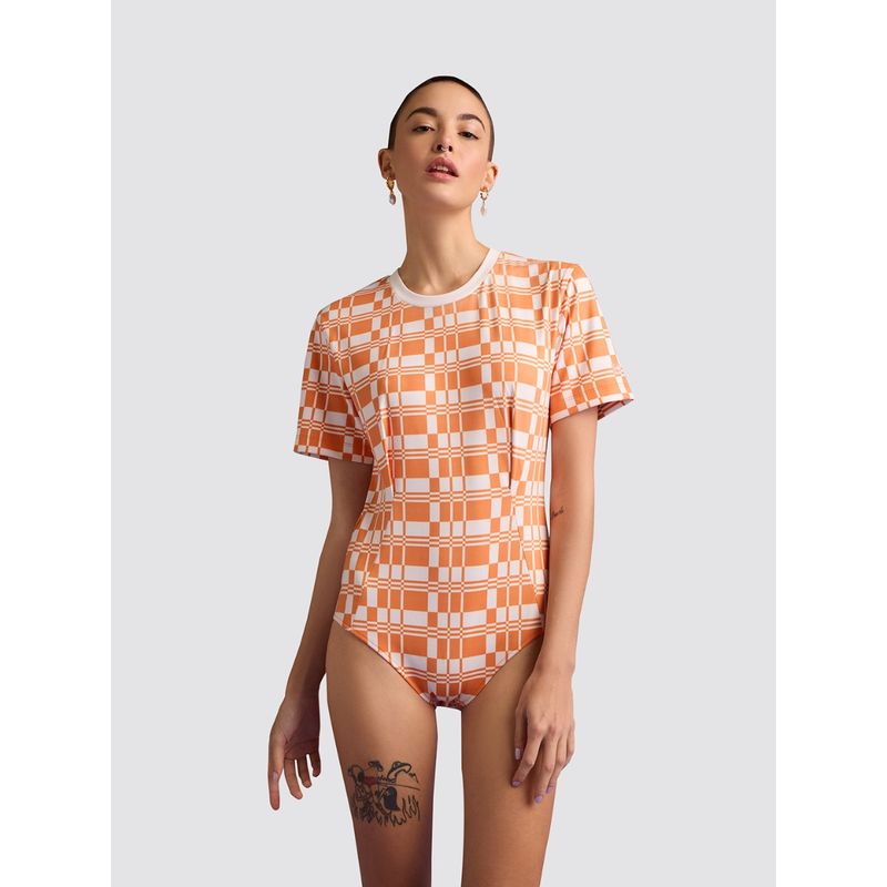 Muvazo Zesty Tartan Bodysuit (L)