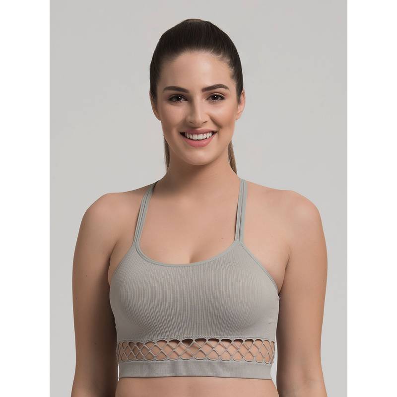Makclan Flex In Fit Sports Bra - Grey (M)
