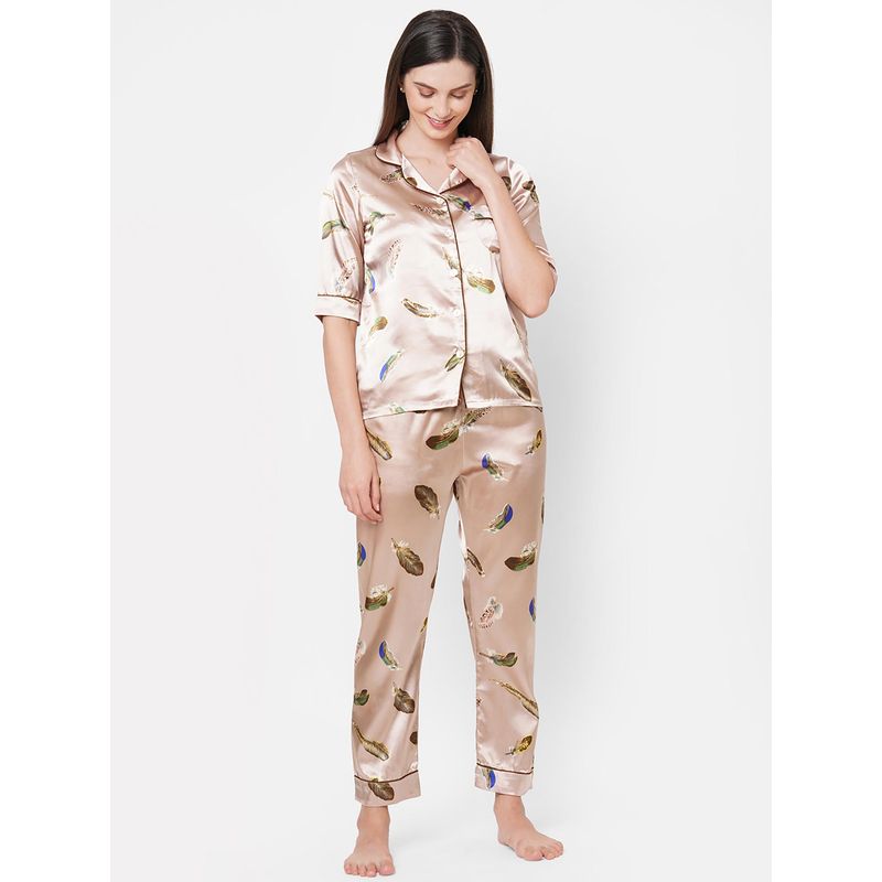 Patterned satin 2025 pyjamas