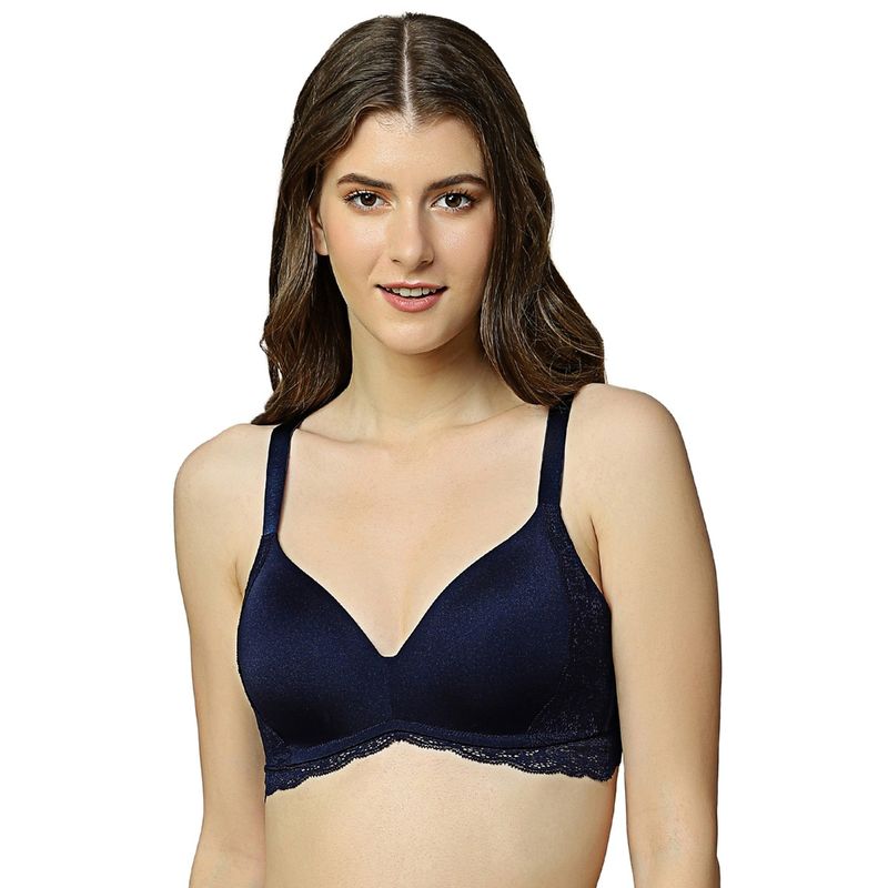 Triumph Comfort Touch 01 Padded Wireless Everyday Invisible T-Shirt Bra - Blue (36B)