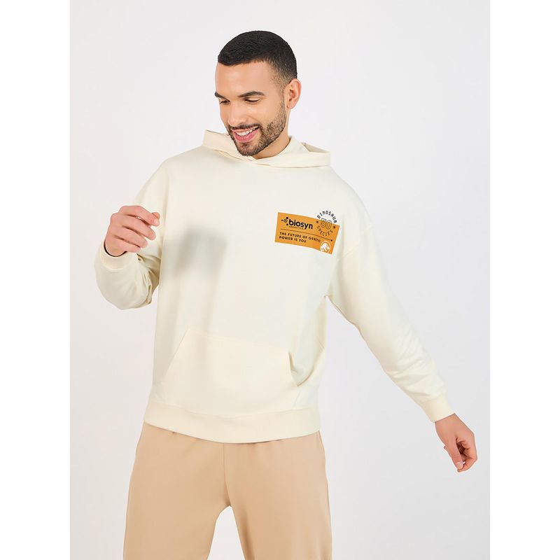 Styli Men Jurassic Park Character Print Oversized Hoodie (L)