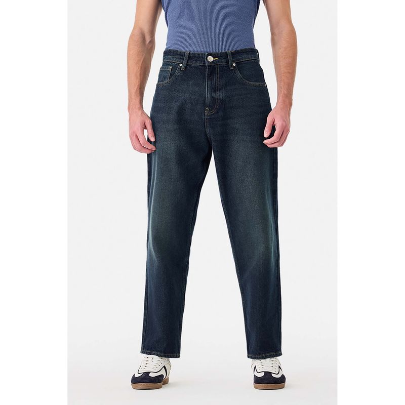 Snitch Navy Blue Loose Jeans for Men (30)