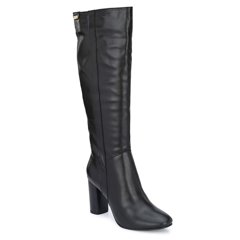 Delize Womens Black Knee High Boots (UK 3)