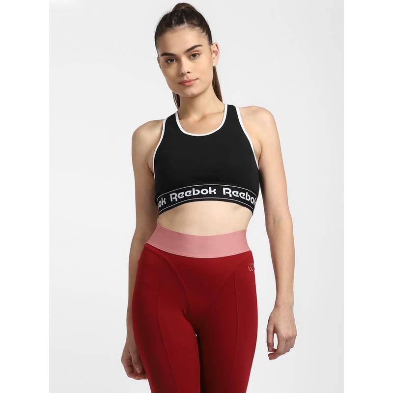 Reebok CORE Logo Bralette Black Training Bra (L)