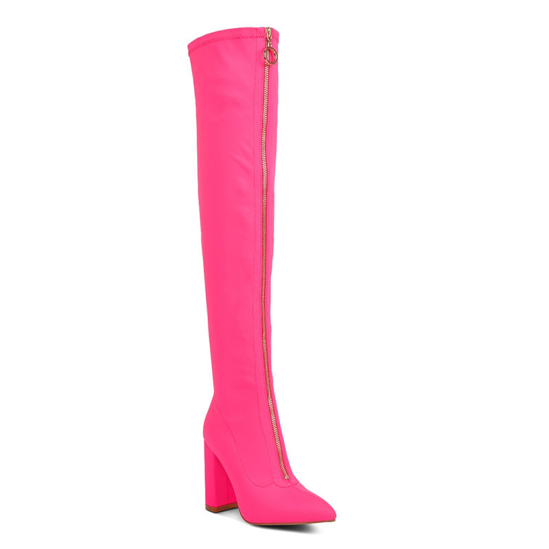 London Rag Solid Pink Casual Boots (EURO 38)
