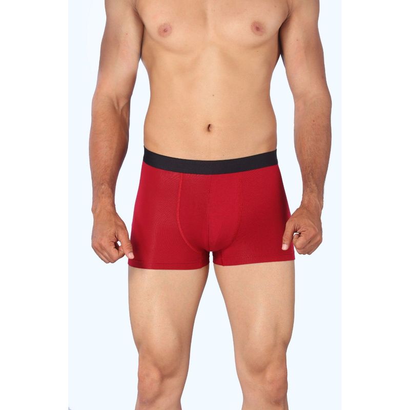 Bummer Gelada Micro Modal Men's Trunk - Red (XL)