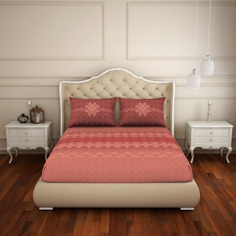 Buy Welspun 100 Cotton Fitted Bedsheet Anti Bacterial Soft Feel Skin Safe Online