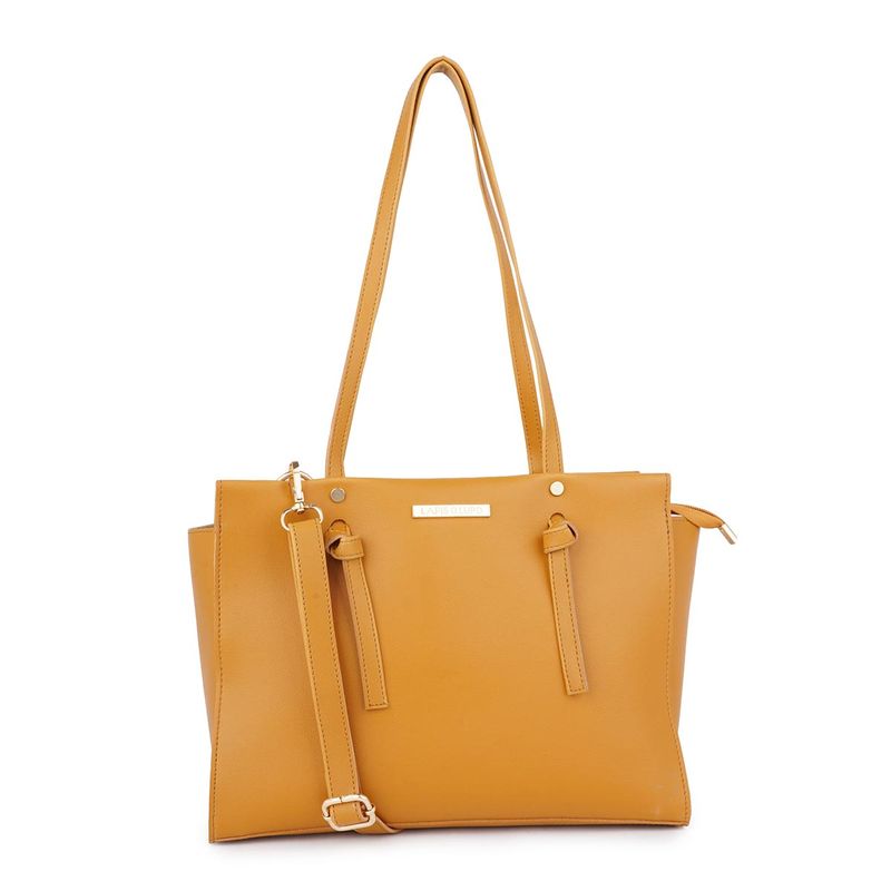 Buy Lapis O Lupo Mustard SolidPlain Tote bags (Free Size) Online